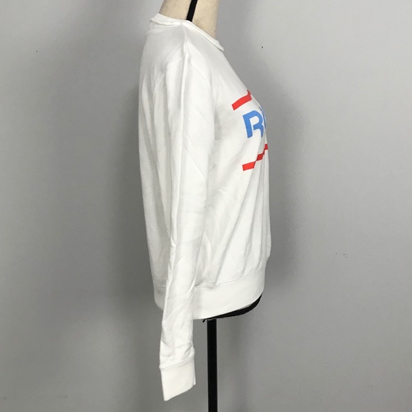 Reebok Classic White Crewneck Pullover Medium - Picture 2 of 7